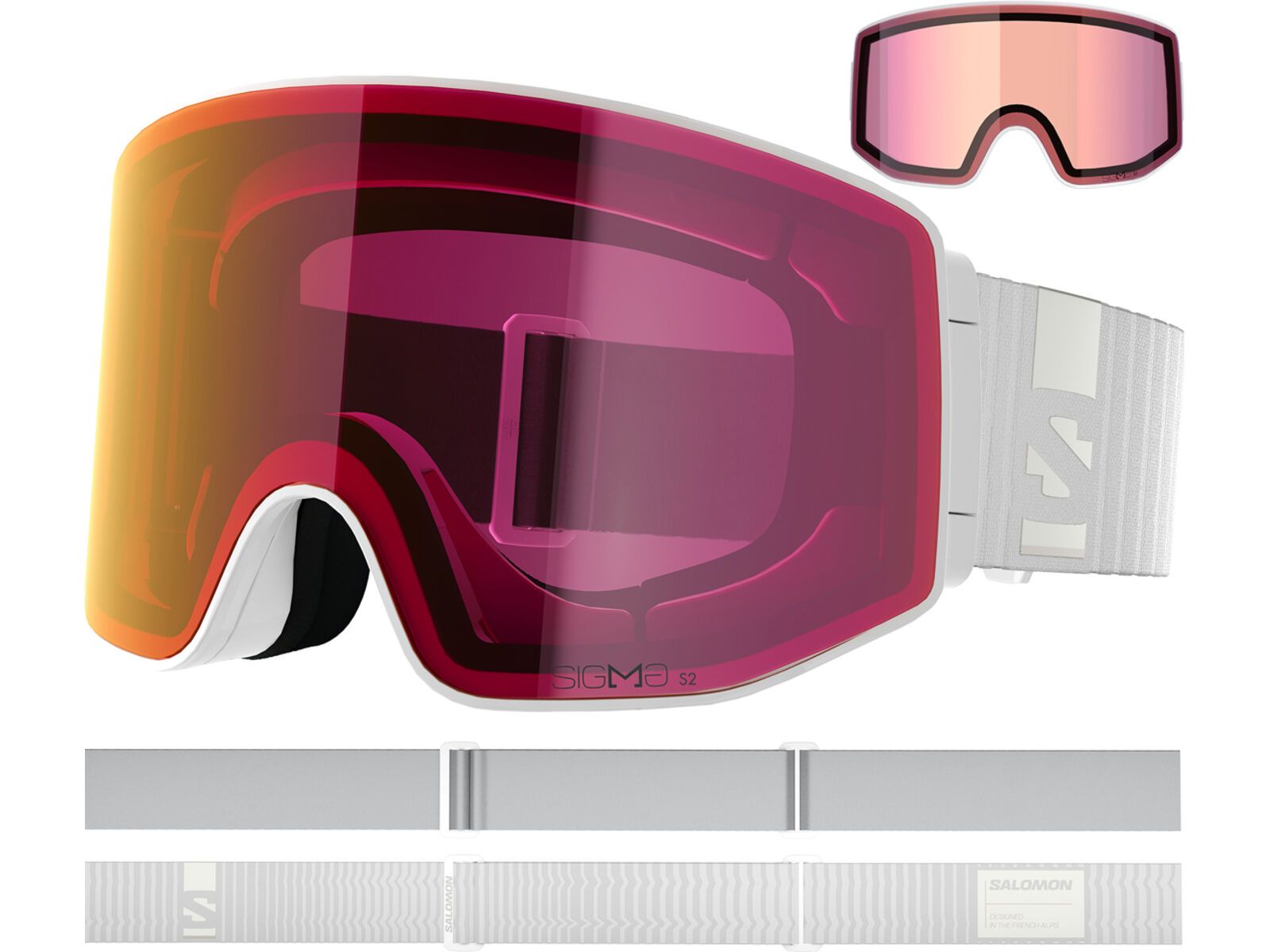 Salomon Sentry Prime + WS, Sigma Poppy Red / white | Bild 5