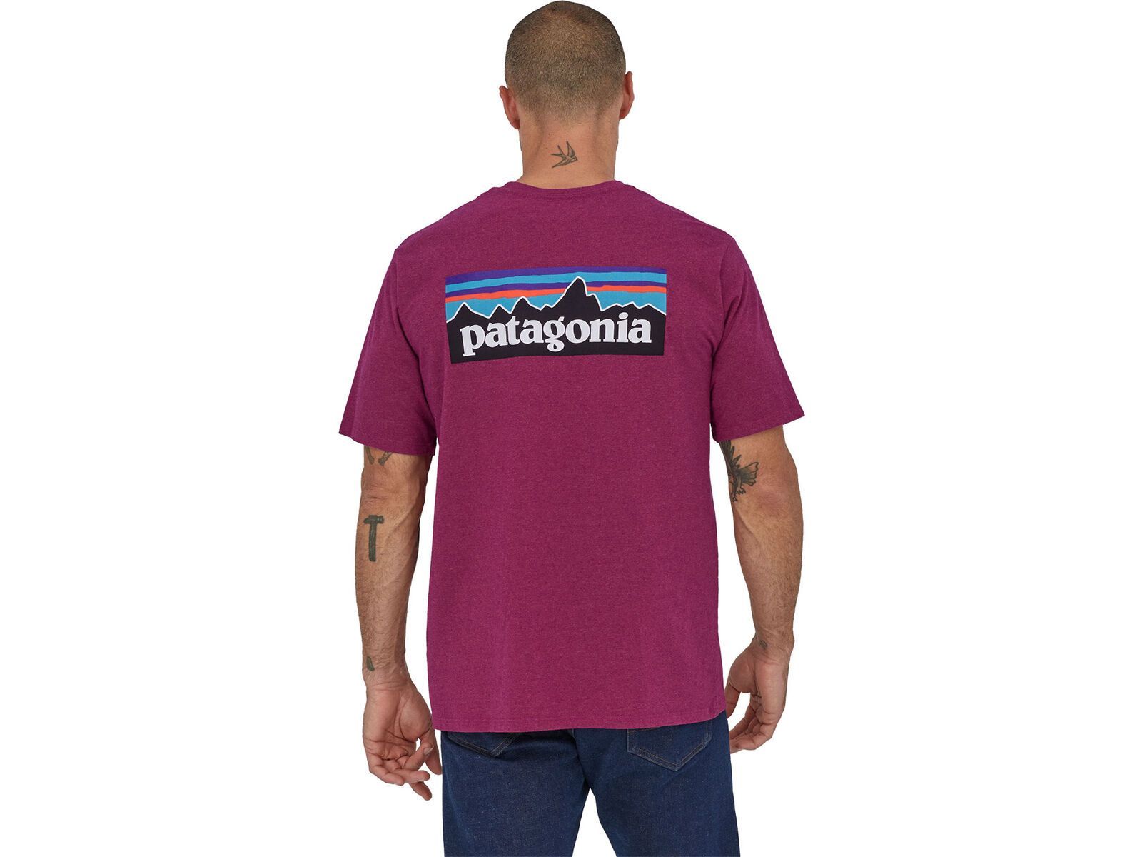 Patagonia Men's P-6 Logo Responsibili-Tee, star pink | Bild 3