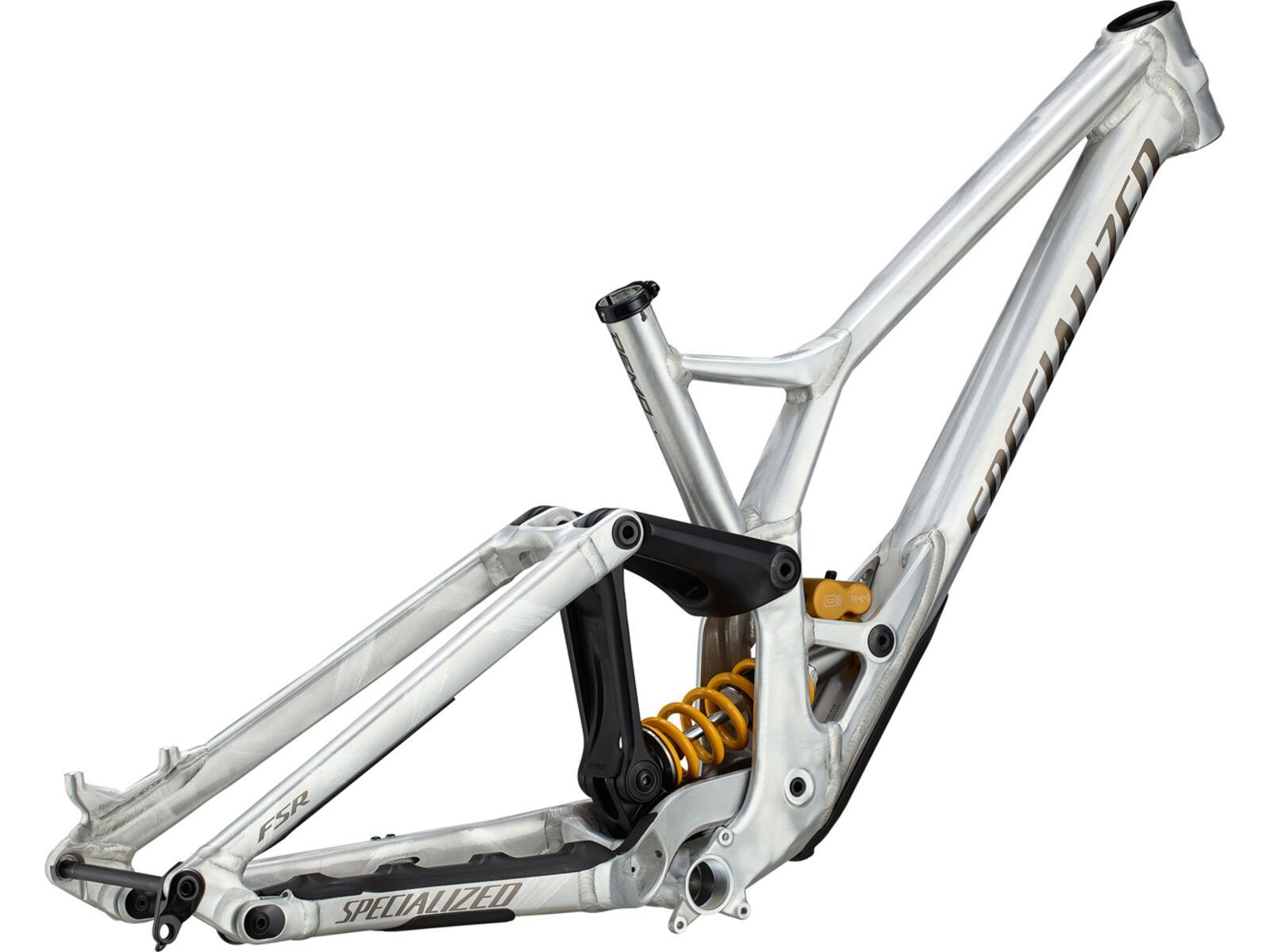 Specialized Demo Race Frame, flake silver/gunmetal/brushed | Bild 3