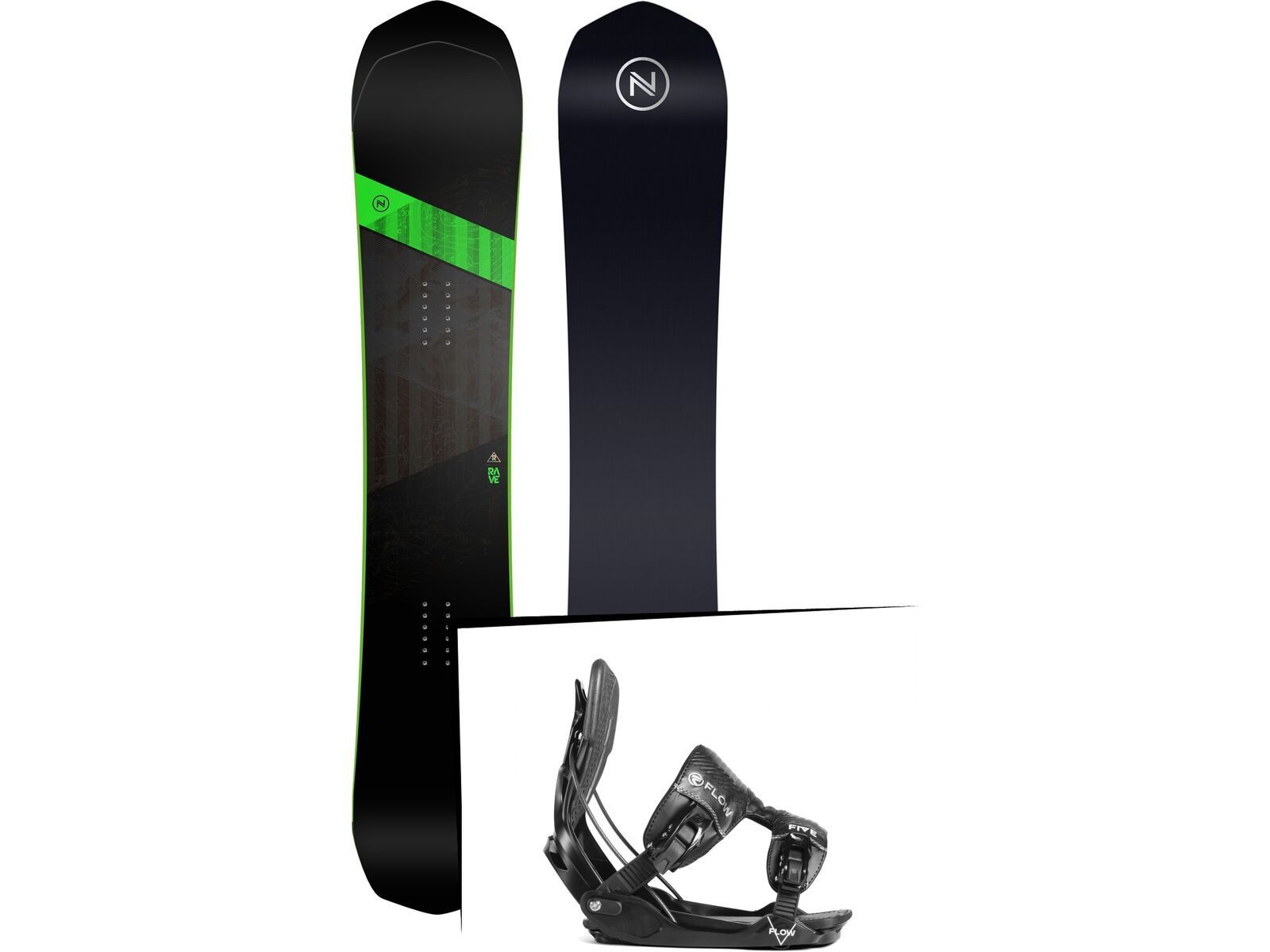 Set: Nidecker Rave 2019 + Flow Five (2226554S) | Bild 1