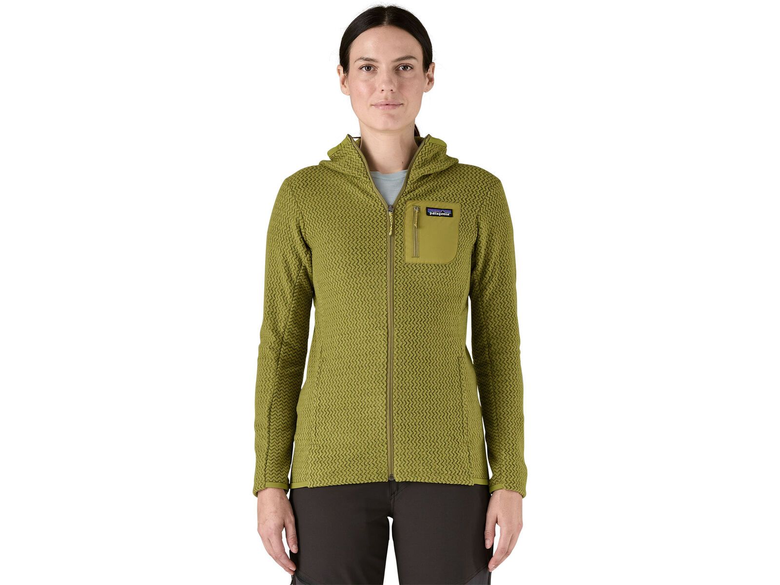 Patagonia Women's R1 Air Full-Zip Hoody, graze green | Bild 2