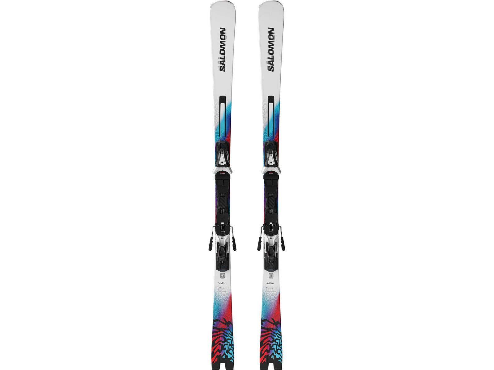 Salomon Addikt + MI12 GW F80, white/neon blue/red | Bild 2
