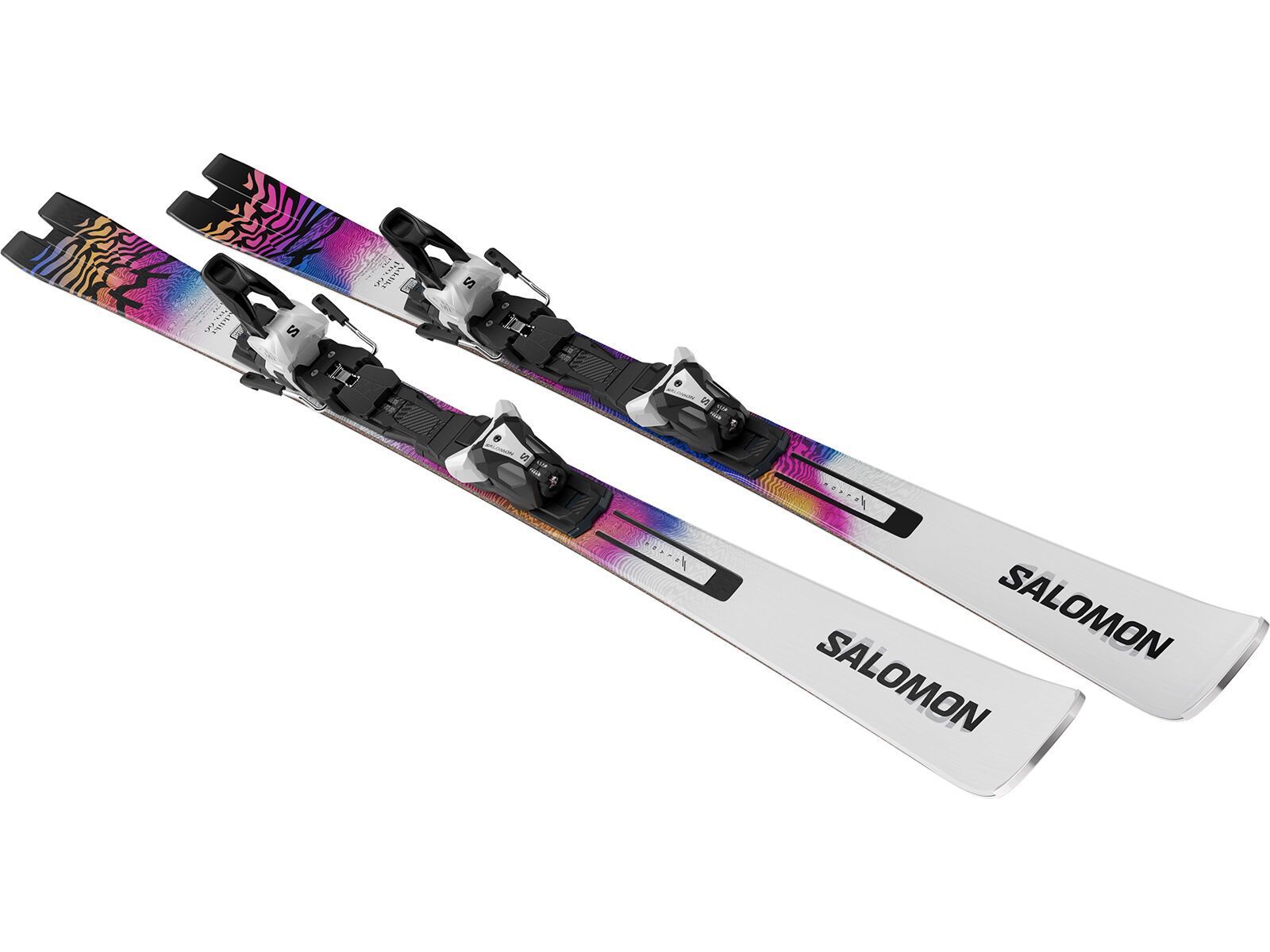 Salomon Addikt Pro 66 + MI12 GW F80, white/race blue/rhodamine | Bild 6