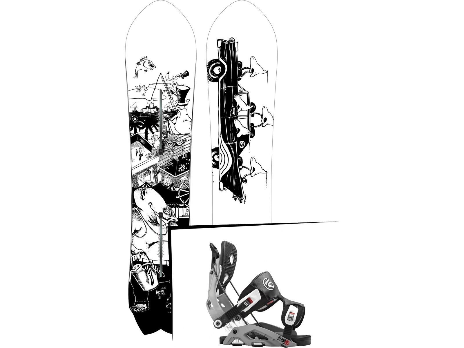 Set: Burton Fish 2017 + Flow Fuse (1513142S) | Bild 1