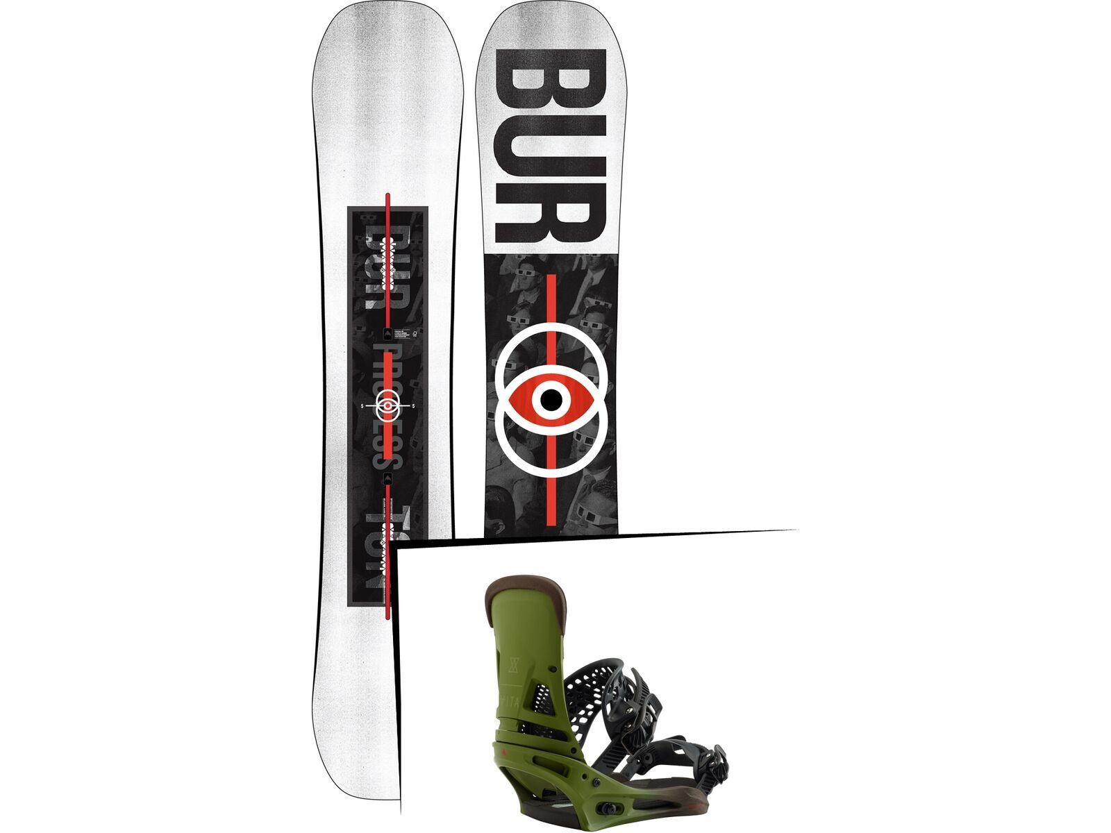 Set: Burton Process 2019 + Burton Malavita camp on green | Bild 1