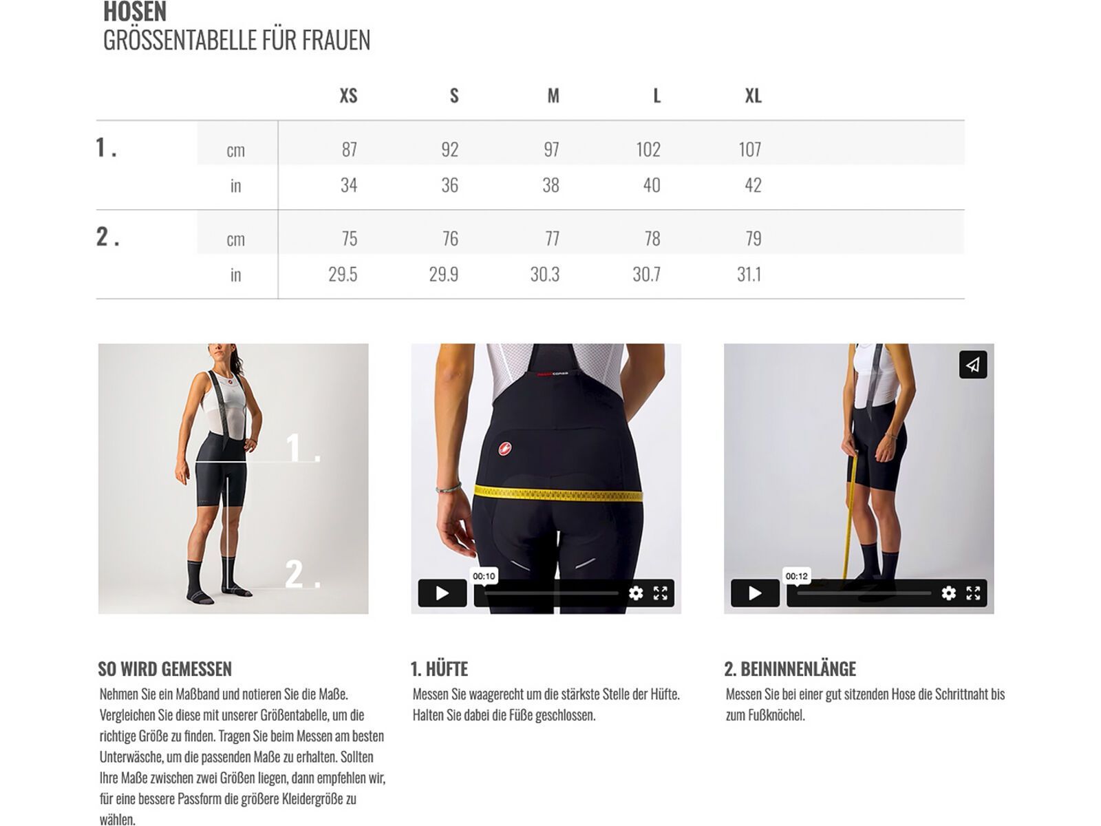 Castelli Espresso W DT Bibtight, black | Bild 9