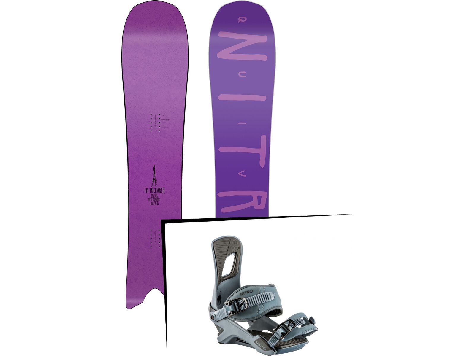 Set: Nitro Quiver Treehugger 2019 + Nitro Rambler blue steel | Bild 1