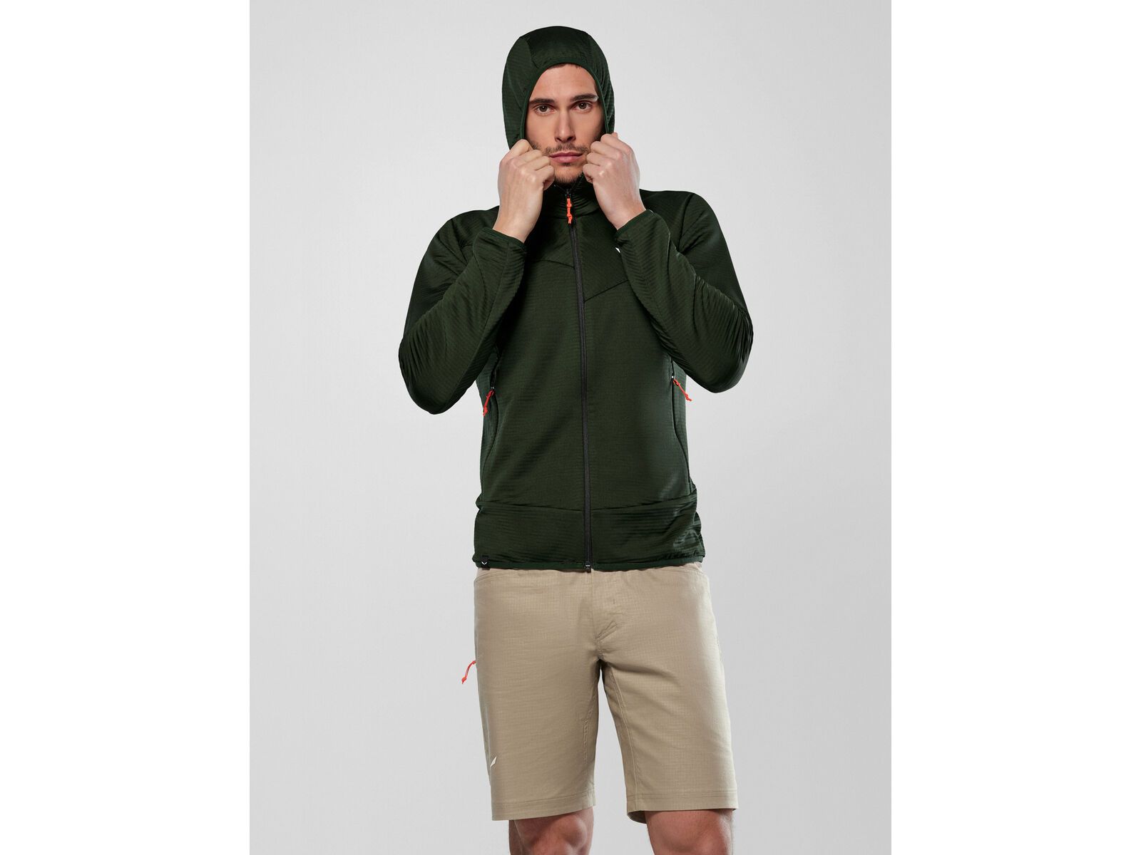 Salewa Puez Altavia Polarlite Kapuzenjacke Herren, dark olive | Bild 5