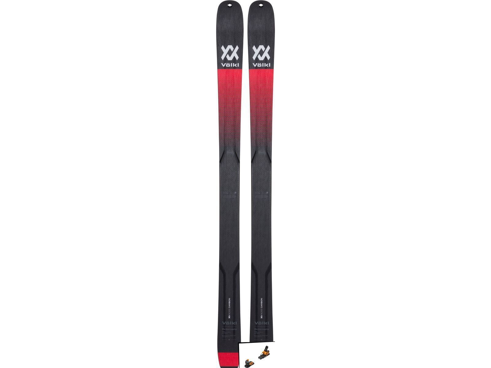 Set: Völkl V-Werks Mantra 2019 + Salomon Warden MNC 13 saffron/black | Bild 1