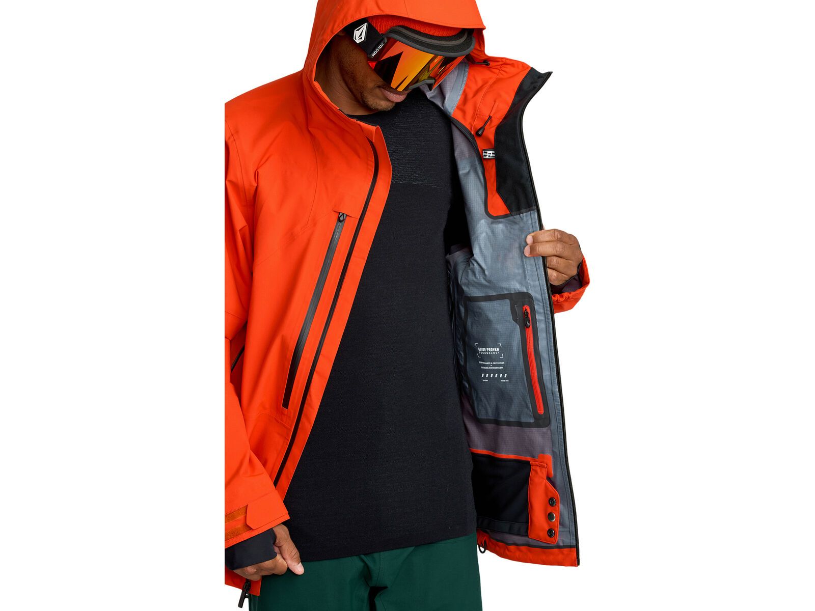 Volcom Anyox Guide Gore Pro Shell Jkt, orange shock | Bild 5
