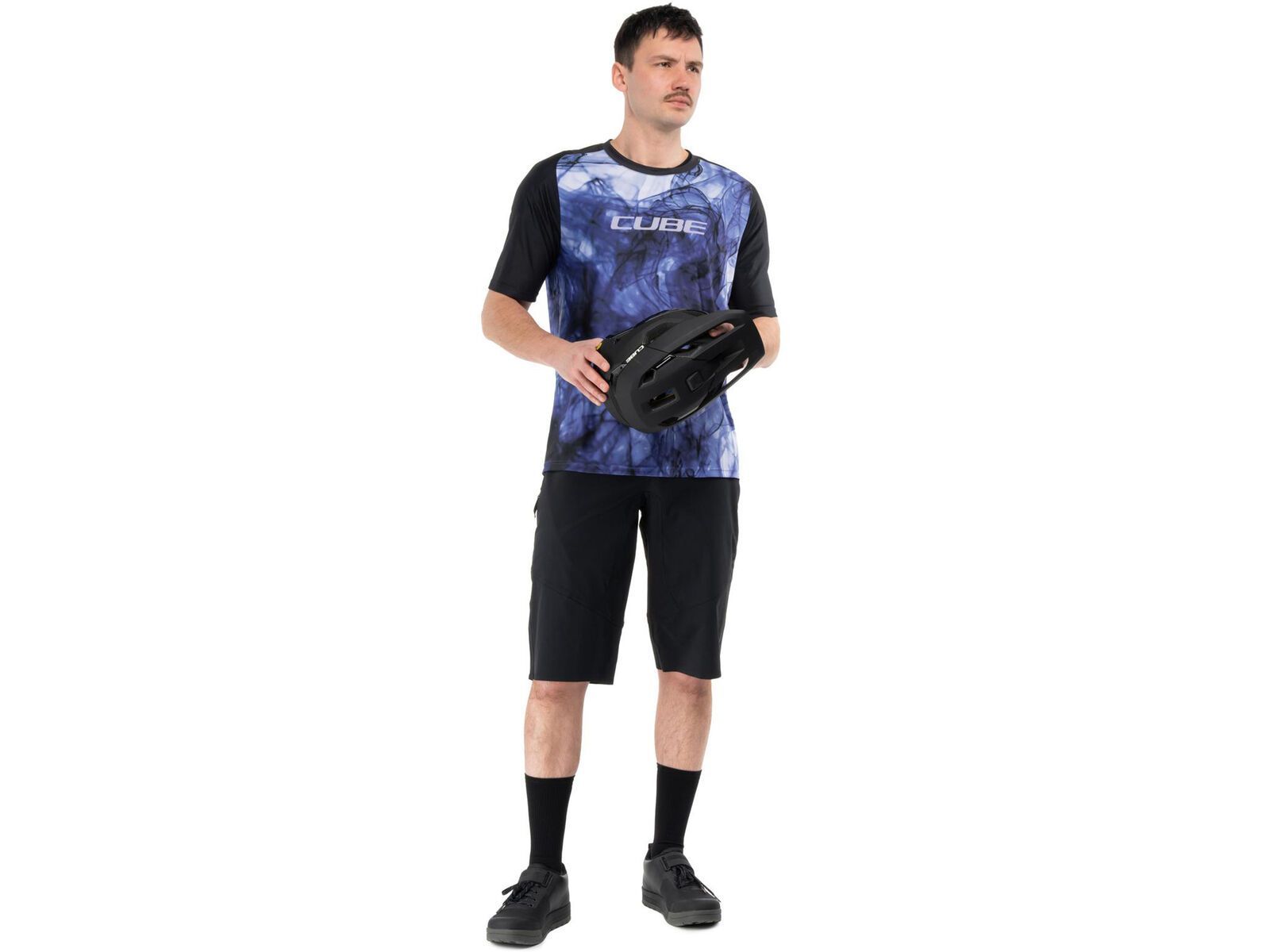 Cube MTB Trikot Artline kurzarm, blue´n´black | Bild 6