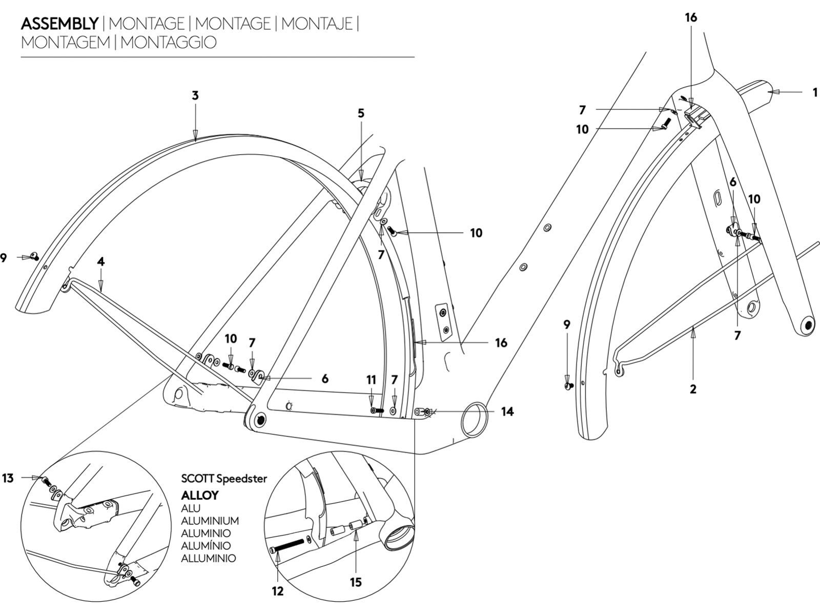 Syncros Road Gravel Fender Set, black | Bild 3