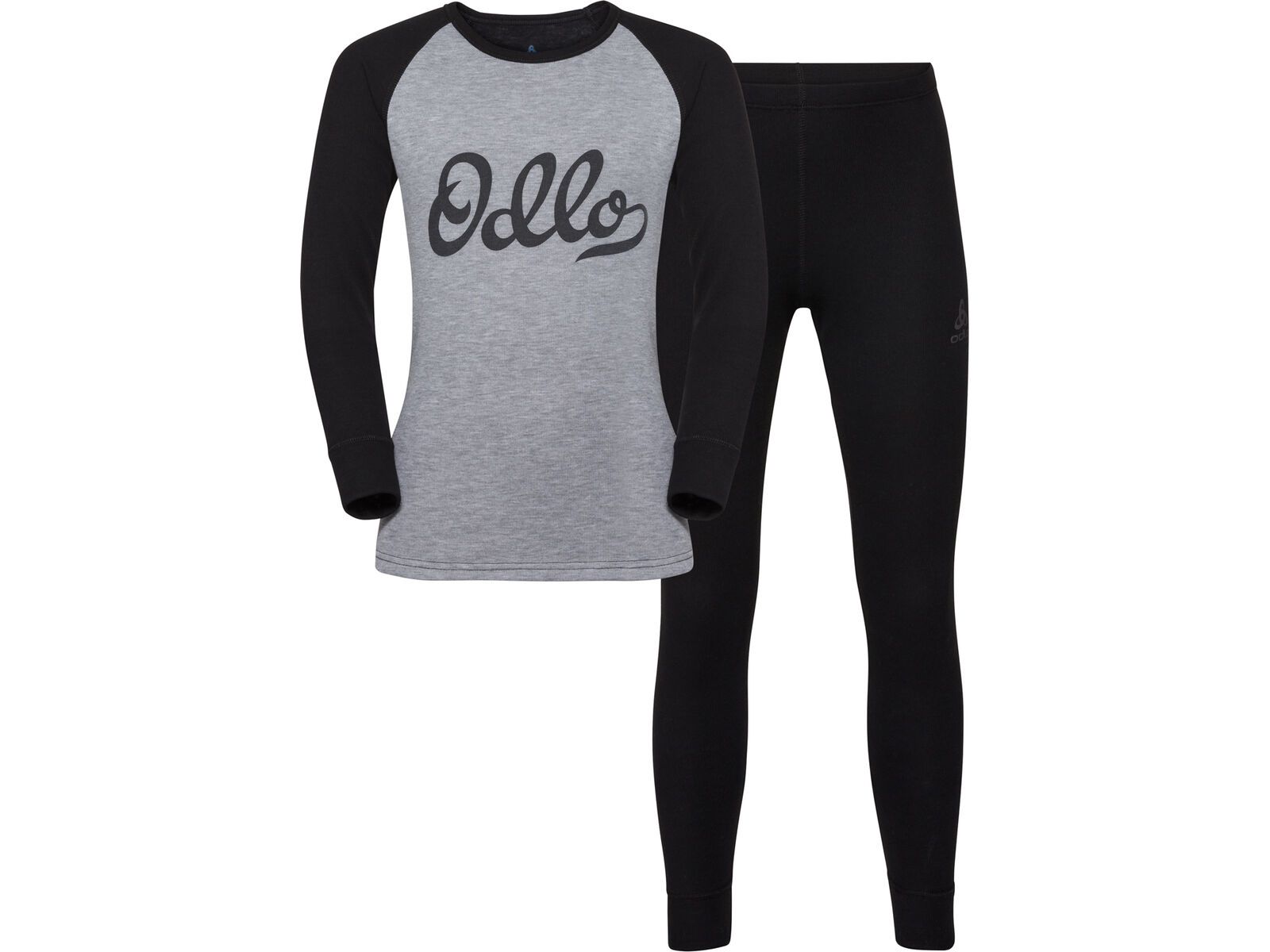 Odlo SUW Active Warm Set Kids, grey melange/black | Bild 1