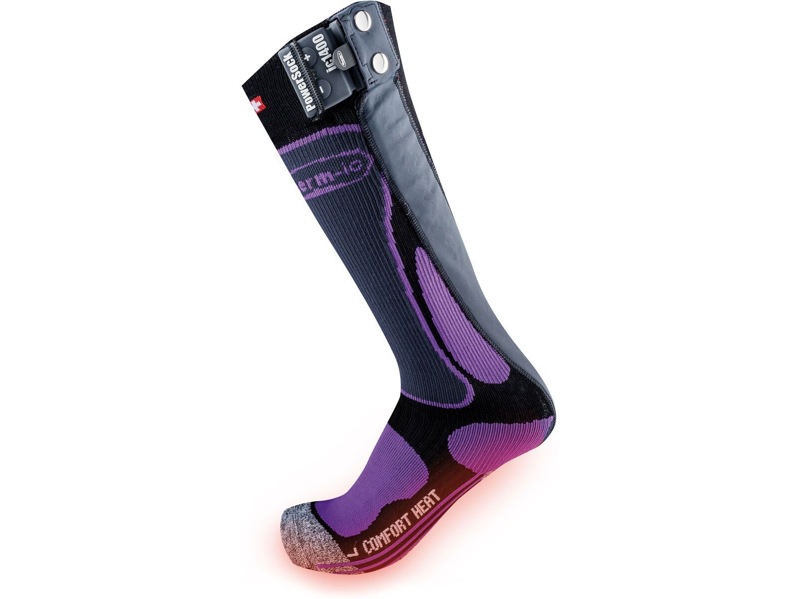 Therm-ic PowerSock Comfort Heat Ladies, black/pink | Bild 1