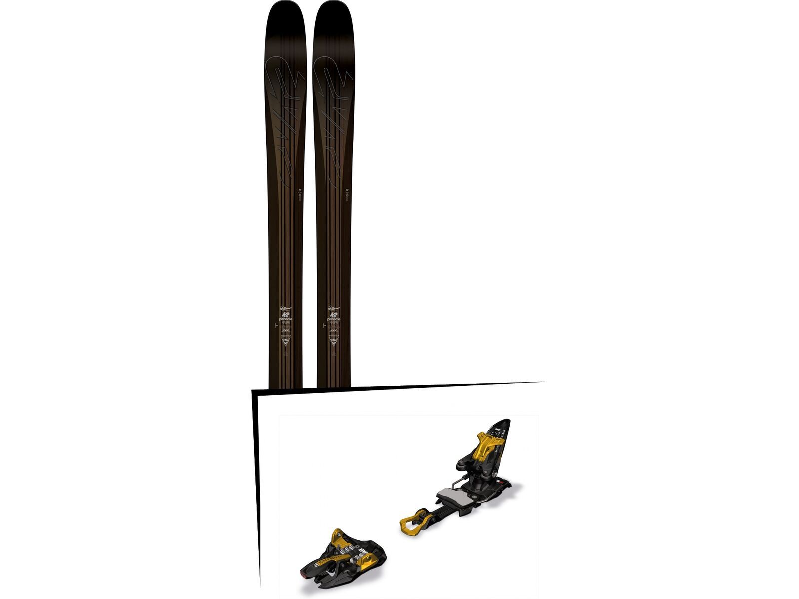 K2 SKI Set: Pinnacle 118 2016 + Marker Kingpin 10 | Bild 1