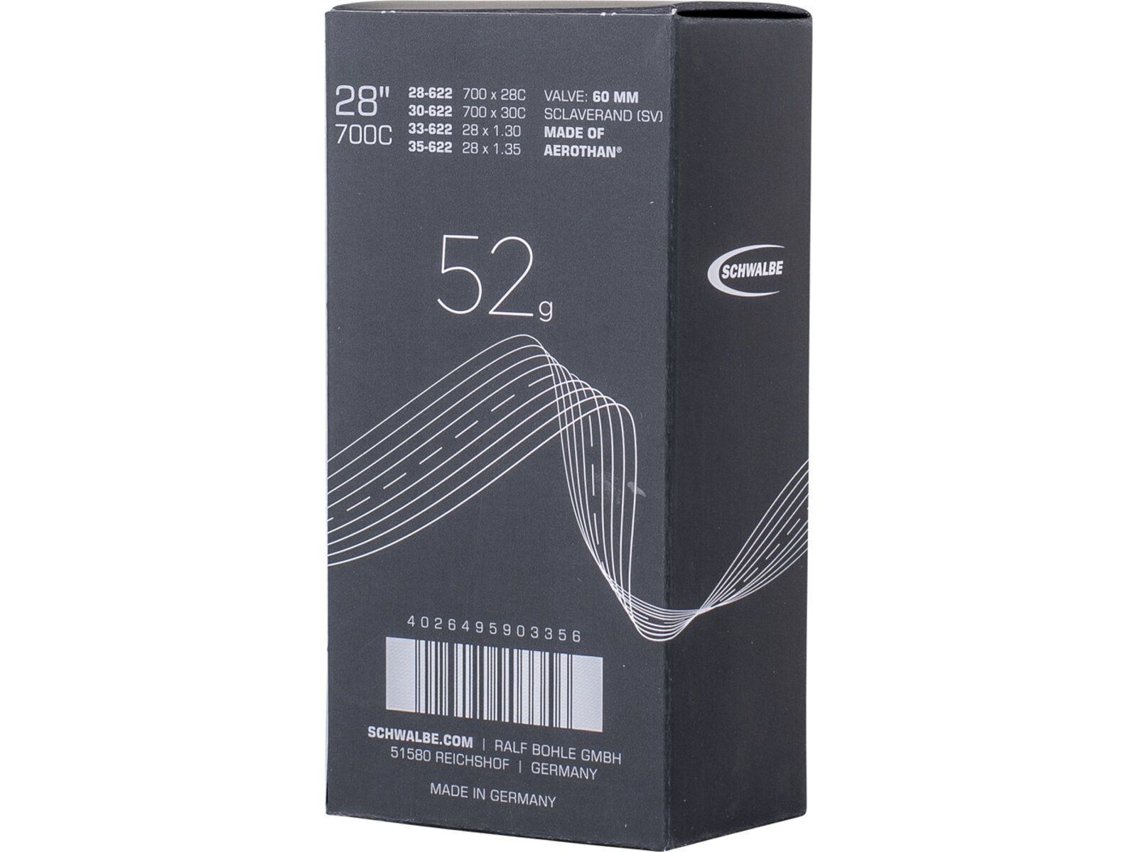 Schwalbe Aerothan Tube SV 16E 28/700C Endurance Race - 28/35-622 / 60 mm | Bild 2