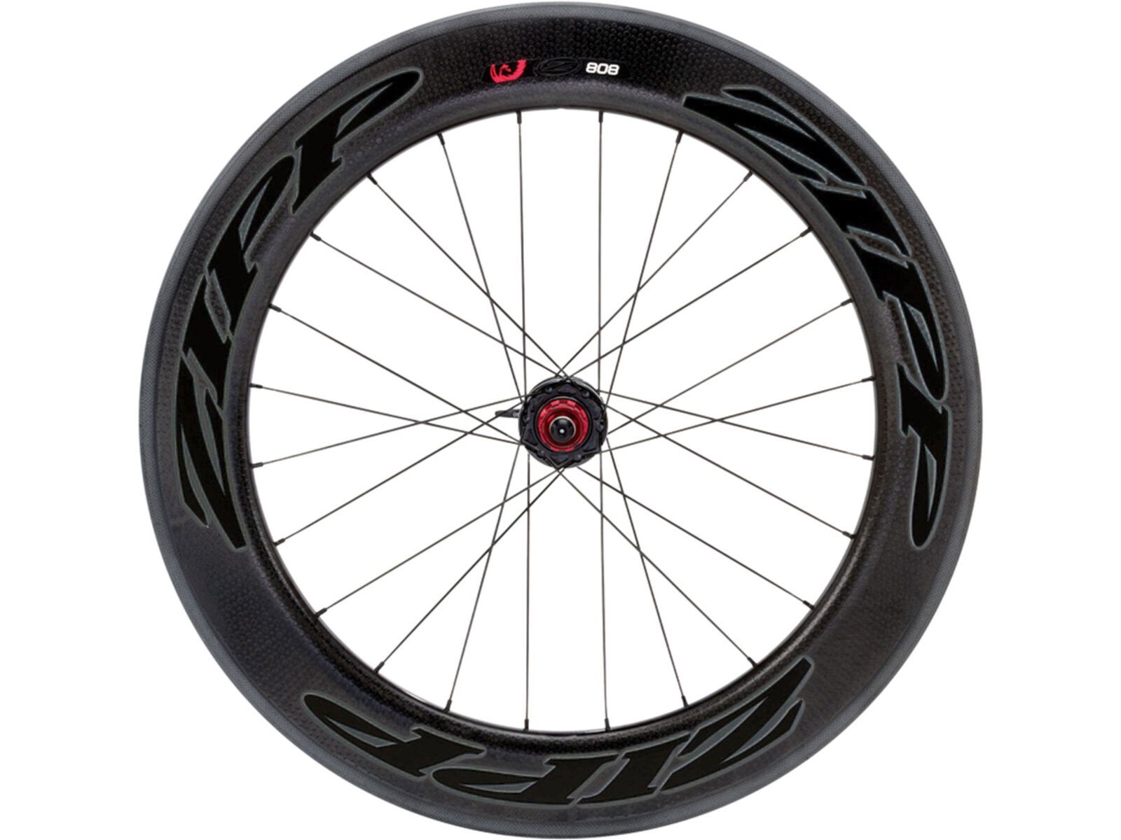 Zipp 808 Firecrest Carbon Clincher, schwarz/mattschwarze Aufkleber | Bild 1