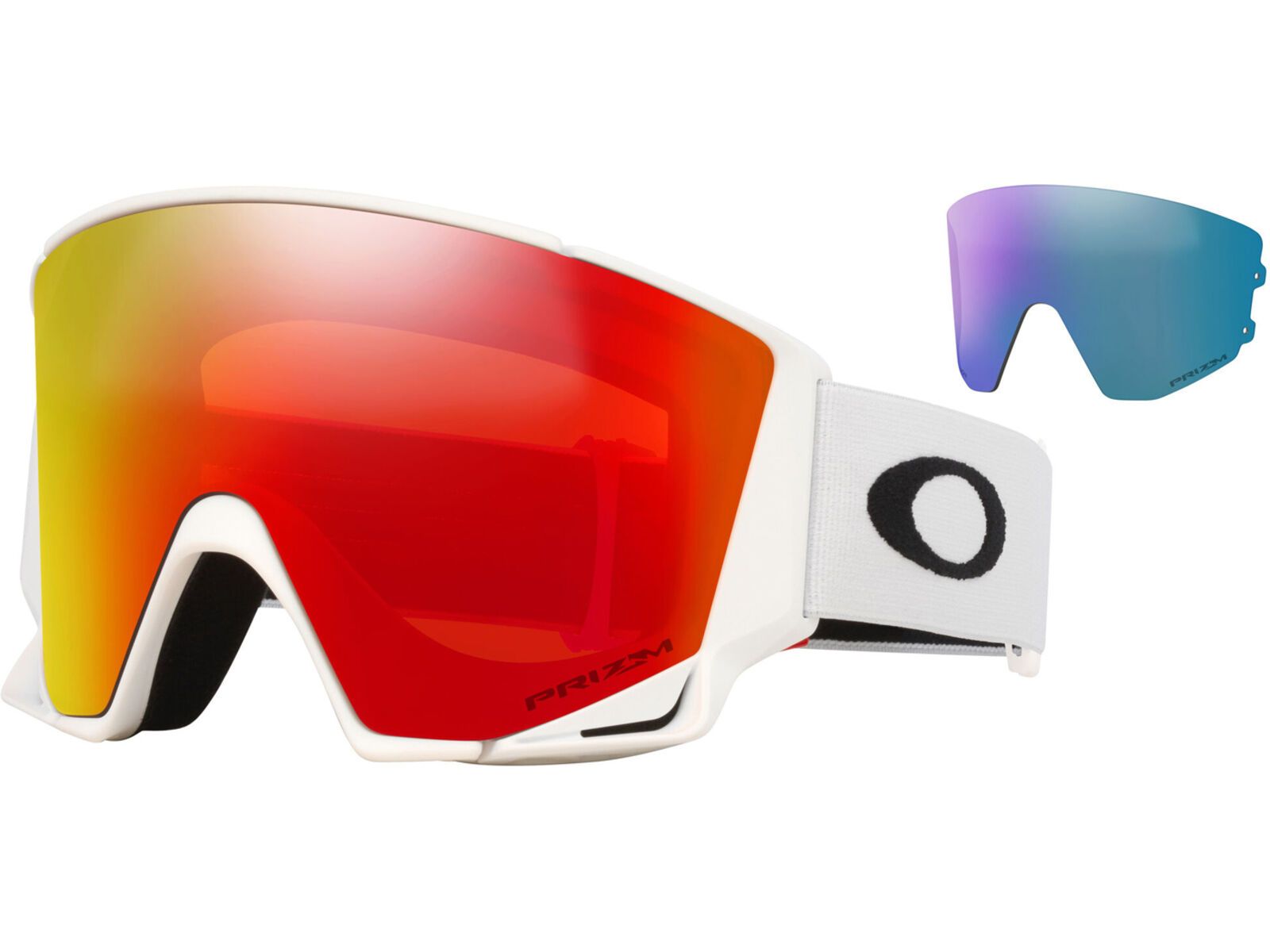 Oakley Flow Scape L, Prizm Snow Torch Iridium & Iced / matte white | Bild 1