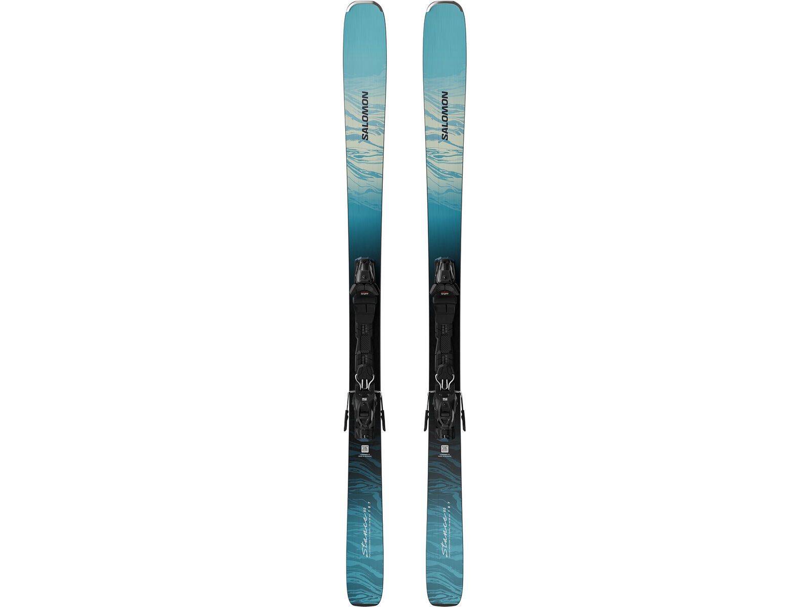Salomon Stance 80 + M10 GW L80, alaskan blue/porcelain/lime cream | Bild 2