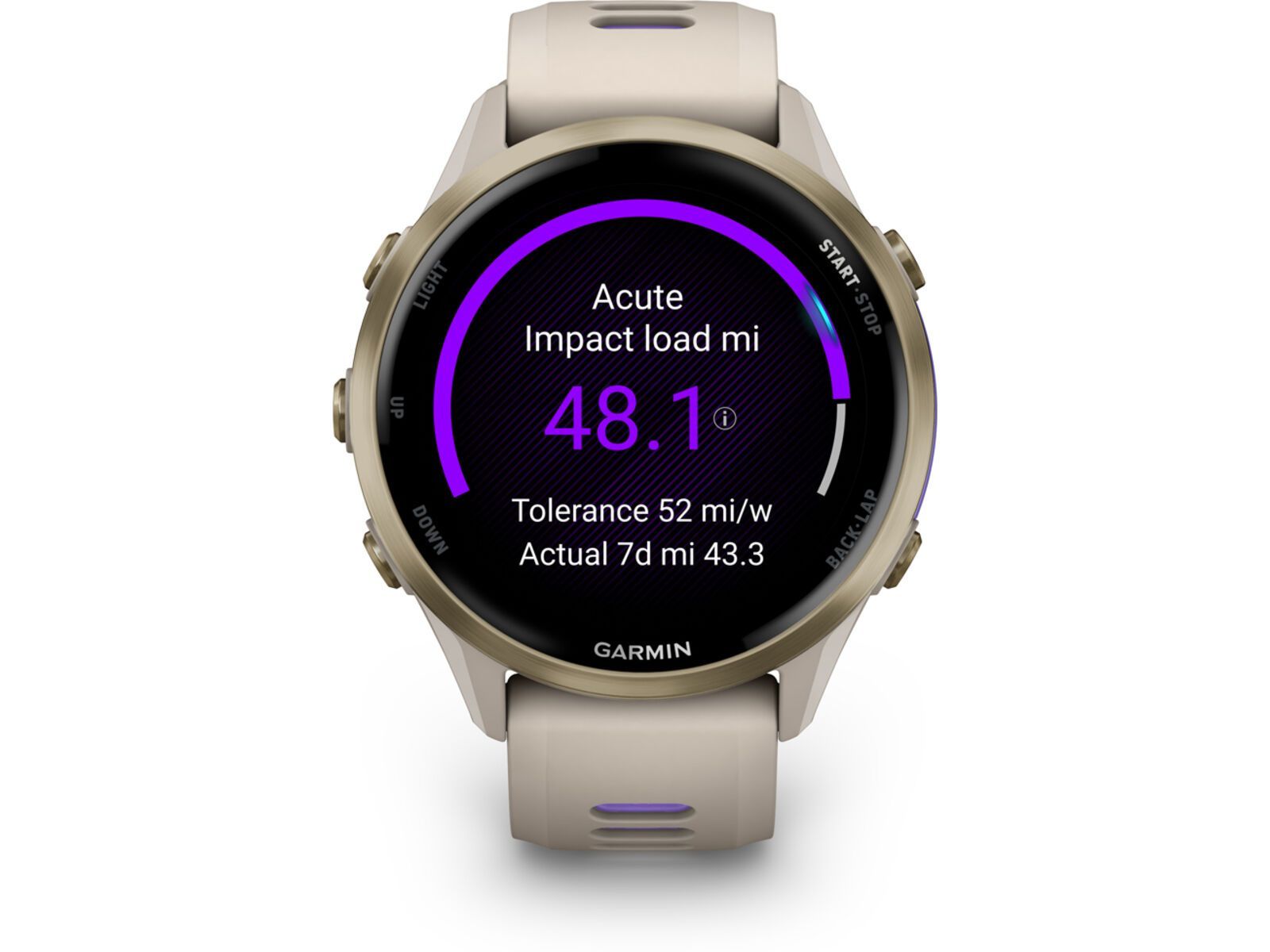 Garmin Forerunner 970, gray/softgold titan | Bild 3