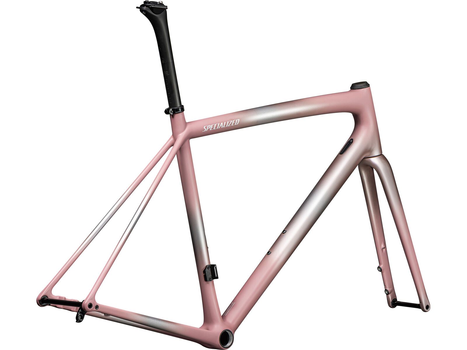 Specialized Aethos Rahmenset, flake silver/dusky pink + champ. radial fades | Bild 3