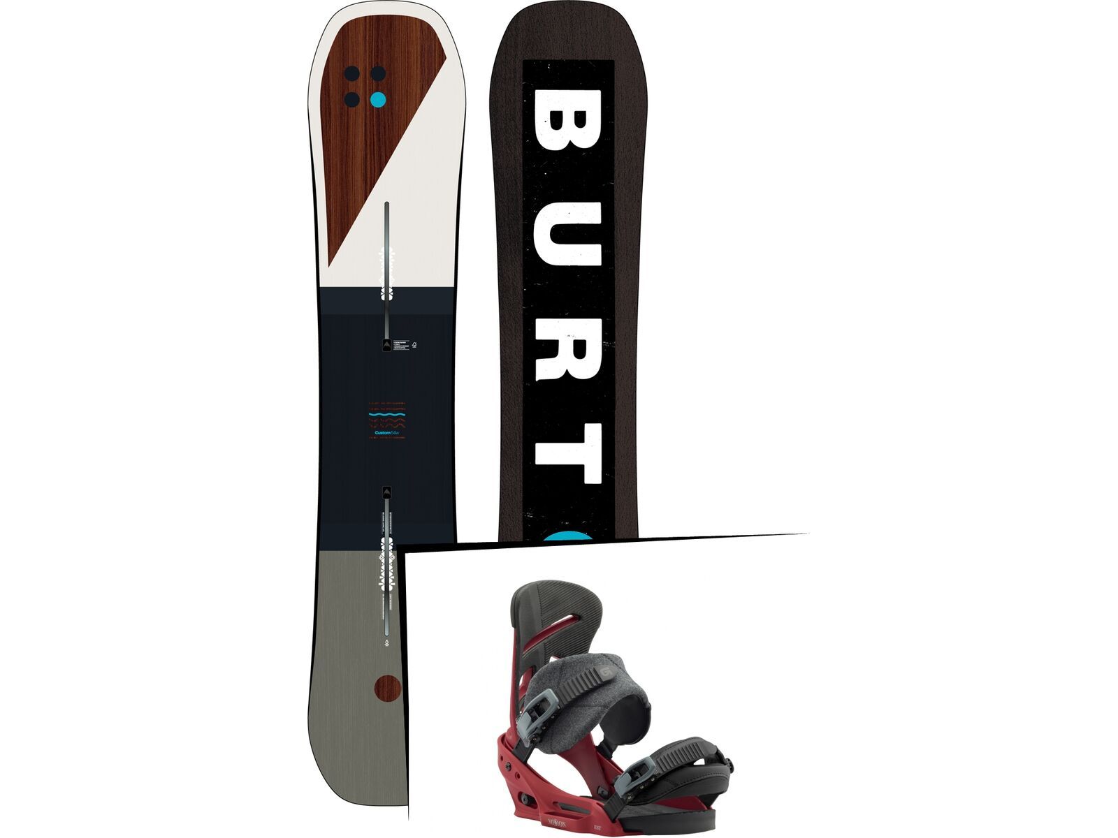 Set: Burton Custom Flying V 2019 +  Mission EST (1931073S) | Bild 1