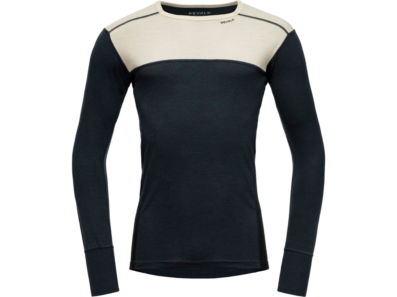 Devold Lauparen Merino 190 Shirt Man, raw white/ink/black | Bild 1