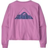 Patagonia Women's Long-Sleeved Driftways Easy Cut Organic T-Shirt brisk purple