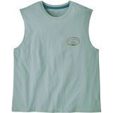 Patagonia Women's Clean Climb Roots Boxy Organic Tank thermal blue