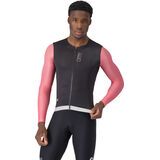 Castelli Corretto LS Jersey black/rosa giro-silver moon