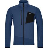 Ortovox Merino Fleece Grid Jacket M blue nunatak