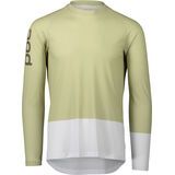 POC MTB Pure LS Jersey prehnite green/hydrogen white