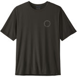 Patagonia Men's Cap Cool Daily Shirt - Spoke Stencil black