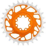 Burgtec 3 mm Offset Thick Thin Chainring SRAM 8-Bolt iron bro orange