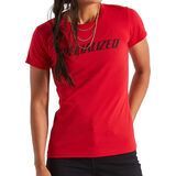 Specialized Wordmark T-Shirt Damen kurzarm flo red