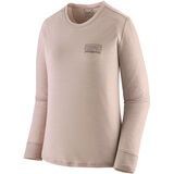 Patagonia Women's Long-Sleeved Capilene Cool Merino Blend Graphic Shirt Fitz Roy Strata shroom taupe