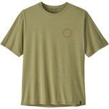 Patagonia Men's Cap Cool Daily Shirt - Spoke Stencil gumtree green/light gumtree green x-dye