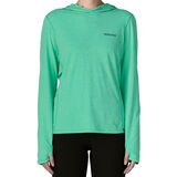 Patagonia Women's Capilene Cool Sun Hoody - Peak Visions aqua stone/early teal x-dye