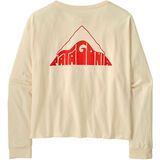 Patagonia Women's Long-Sleeved Driftways Easy Cut Organic T-Shirt undyed natural