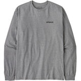 Patagonia Men's Long-Sleeved P-6 Logo Responsibili-Tee gravel heather