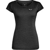 Salewa Puez Melange Dry'Ton T-Shirt Damen black out melange