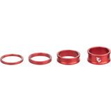 Wolf Tooth Precision Headset Spacers - 3/5/10/15 mm Kit red