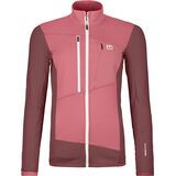 Ortovox Merino Fleece Grid Jacket W mountain rose