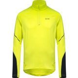 Gore Wear M Mid Zip Shirt Langarm neon yellow/black