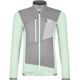 Ortovox Merino Fleece Grid Jacket W green acid