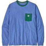 Patagonia Long-Sleeved Shop Sticker Pocket Responsibili-Tee abundant blue