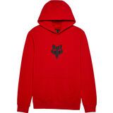 Fox Fox Head Pullover Hoodie flame red