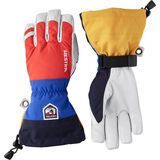Hestra Army Leather Heli Ski 5 Finger light red multi