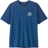 Patagonia Men's Cap Cool Daily Shirt - Great Waves clement blue/light clement blue x-dye