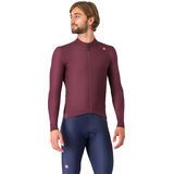 Castelli Espresso Thermal Jersey deep bordeaux